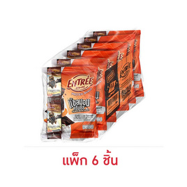 อองเทร่ หมูแผ่นอบกรอบ รสแซลมอนครีมชีส 18 กรัม (แพ็ก 6 ชิ้น) - อองเทร่, ขนมขบเคี้ยว และช็อคโกแลต
