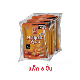 เจ้าสัว หมูแท่งกรอบรสฮอทแอนด์สไปซี่ 18 กรัม (แพ็ก 6 ชิ้น) - เจ้าสัว