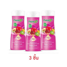 แพรอท ครีมอาบน้ำ เซรั่มวิตามิน ซุปเปอร์ฟรุ๊ต 190 มล. (แพ็ก 3 ชิ้น) - Parrot, ทำความสะอาดผิวกาย