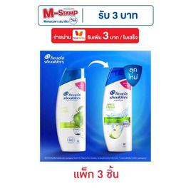 เฮดแอนด์โชว์เดอร์ แชมพู แอปเปิ้ลเฟรช 190 มล. (แพ็ก 3 ชิ้น) - Head & Shoulders, แชมพูและครีมนวดผม
