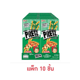 กูลิโกะ เพรทซ์รสพิซซ่า 19 กรัม (แพ็ก 10 ชิ้น) - Glico, ขนมปังกรอบ