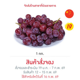 ชุดโชคดี องุ่นแดงมงคล 1 กก. - No Brands, ผลไม้ตามเทศกาล