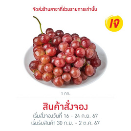 องุ่นแดงนอกมีเมล็ด 1 กก. - No Brands, ผักและผลไม้