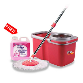 โพลี-ไบรท์ ม็อบถังปั่น รุ่นเฮอร์ริเคน แถมฟรี น้ำยาถูพื้น 1 ลิตร - Poly-Brite, ของใช้ภายในบ้าน