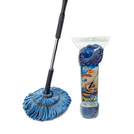 โพลี-ไบรท์ ม็อบบิดไมโครไฟเบอร์+รีฟิล 1 ชิ้น - Poly-Brite, ไม้ม็อบและอุปกรณ์