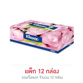 คลีเน็กซ์ กระดาษไวท์ฟลอรัล (1 แพ็ก 12 กล่อง) - Kleenex, ซูเปอร์มาร์เก็ต