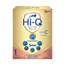 ไฮคิว ซูเปอร์โกลด์ พลัส ซี-ซิน สูตร 1 ขนาด 250ก. - Hi-Q, นมผงเด็กเล็ก