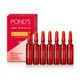 พอนด์ส เอจมิราเคิล ไฮยา วิตซี แอมพูล เซรั่ม (1.2 มล.x7 แอมพูล) - POND'S, เมื่อซื้อสินค้ายูนิลีเวอร์ที่ร่วมรายการครบ 399 บาท กรอกโค้ดรับส่วนลดเพิ่ม