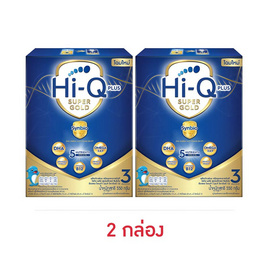 นมผงไฮคิว 1พลัส ซูเปอร์โกลด์ ซินไบโอโพรเทก สูตร3 รสจืด 550 กรัม - Hi-Q, นมผงสำหรับเด็กอายุ 1-3 ปี