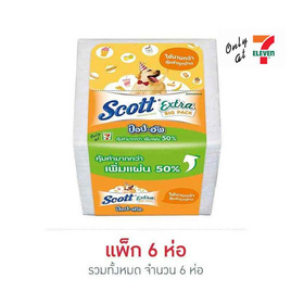 สก็อตต์ เอ็กซ์ตร้าป๊อปอัพยาว 1.5 เท่า แพ็ก 6 ห่อ - Scott, ของใช้ภายในบ้าน