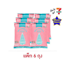 ฉัตรชมพู ข้าวเกรดคุณภาพ 1 กิโลกรัม (แพ็ก 6 ถุง) - ข้าวตราฉัตร, ข้าว