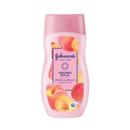 จอห์นสัน โลชั่น อโรม่า มิลค์ พีช & เอพริคอต 200 มล. - Johnson's, ดูแลผิวกาย