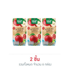 ยูนิฟ น้ำแอปเปิ้ล 200 มล. (แพ็ก3กล่อง) - Unif, น้ำผลไม้&ผัก