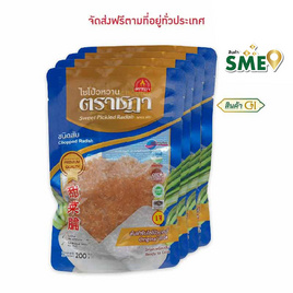 ตราชฎา ไชโป้วหวานโพธาราม ชนิดสับ ขนาด 200 กรัม จำนวน 4 แพ็ก - ตราชฎา, อาหารสด ผัก ผลไม้และเบเกอรี่