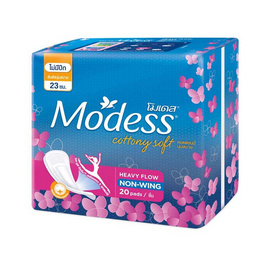 โมเดส ผ้าอนามัย คอตตอนนี่ซอฟท์โปรมูฟไม่มีปีก (ห่อละ 20 ชิ้น) - Modess, สุขภาพ