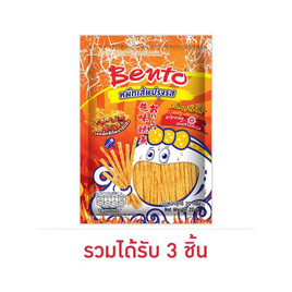 เบนโตะ หมึกเส้นปรุงรสชุบน้ำจิ้ม รสแม็กซิกันบาร์บีคิว 20 กรัม - เบนโตะ, เบนโตะ