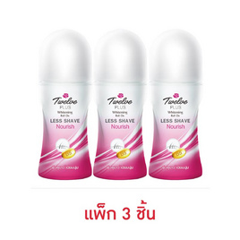 ทเวลฟ์พลัส โรลออน เลสเชฟ นูริช (ชมพู) 20 มล. (แพ็ก 3 ชิ้น) - Twelve Plus