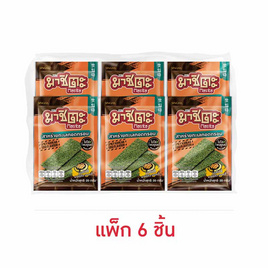 มาชิตะ สาหร่ายทอด รสสไปซี่บาร์บีคิวเกาหลี 20 กรัม (แพ็ก 6 ชิ้น) - มาชิตะ, สาหร่าย