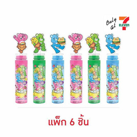 โอเค ลูกอมกลิ่นสตรอเบอร์รี่แคร์แบร์แสตมป์เปอร์ทิ้วป์ 20 กรัม (แพ็ก 6 ชิ้น) - โอเค, ลูกอม