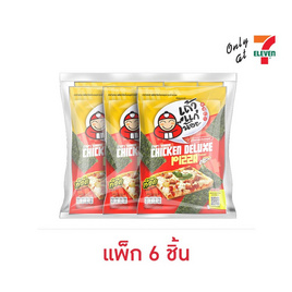 เถ้าแก่น้อย สาหร่ายทอดรสพิซซ่าชิคเก้นเดอลุกซ์ 20 กรัม (แพ็ก 6 ชิ้น) - เถ้าแก่น้อย, สาหร่ายทอด