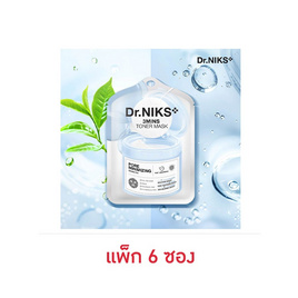 ดร.นิกส์  ทรีมินิทส์ โทนเนอร์ มาส์ก พอร์ มินิไมซิ่ง 20 มล. (แพ็ก 6 ซอง) - ดร.นิกส์, ดูแลผิวหน้า