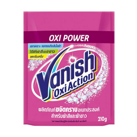 แวนิช ขจัดคราบชนิดผง สำหรับผ้าสีและผ้าขาว 210 กรัม - Vanish, ของใช้ภายในบ้าน