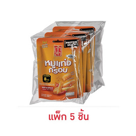 เจ้าสัว หมูแท่งกรอบรสฮอทแอนด์สไปซี่ 22 กรัม (แพ็ก 5 ชิ้น) - เจ้าสัว, หมูหยอง/หมูแผ่น