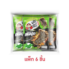 เถ้าแก่น้อย สาหร่ายเทมปุระรสต้นตำรับ 22 กรัม (แพ็ก 6 ชิ้น) - เถ้าแก่น้อย, สาหร่าย