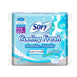 โซฟี คูลลิ่งเฟรชแอ็กทิฟสลิม 23ซม. (ห่อละ 12 ชิ้น) - Sofy, SOFY Cooling Fresh