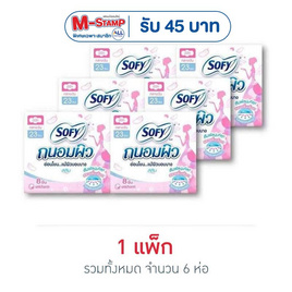 โซฟี ผ้าอนามัยแบบถนอมผิวสำหรับกลางวัน23ซม. (ห่อละ 8 ชิ้น) - Sofy, สำหรับผู้หญิง