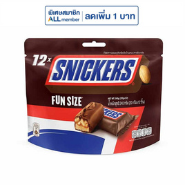 สนิกเกอร์ส ฟันไซส์ ช็อกโกแลต (คละลาย) 240 กรัม - Snickers, เคี้ยว เพลิน ดับร้อน