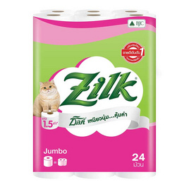 ซิลค์ จัมโบ้ กระดาษชำระ 24 ม้วน - Zilk, ผลิตภัณฑ์กระดาษ