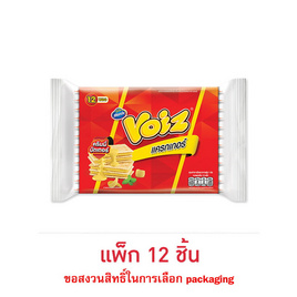 วอยซ์ แครกเกอร์รสครีมมี่บัตเตอร์ 24 กรัม (แพ็ก 12 ชิ้น) - Voiz, สินค้าคุกกี้/บิสกิต