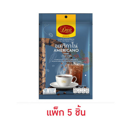 ดาว กาแฟสำเร็จรูปฟรีซดราย อเมริกาโน่ 24 กรัม (2กรัมx12ซอง) แพ็ก 5 ชิ้น - ดาว, เครื่องดื่มและผงชงดื่ม