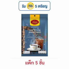 ดาว กาแฟสำเร็จรูปฟรีซดราย อเมริกาโน่ 24 กรัม (2กรัมx12ซอง) แพ็ก 5 ชิ้น - ดาว, กาแฟ