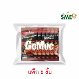 โกหมึก หมึกหยองปรุงรสสไปซี่ 24 กรัม (แพ็ก 6 ชิ้น) - โกหมึก, ปลาเส้น&ปลาหมึก