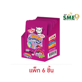 ไวตาเมะ กัมมี่วิตามินไวลด์เบอร์รี่ 24 กรัม (แพ็ก 6 ชิ้น) - ไวตาเมะ, เยลลี่/มาร์ชแมลโลว์