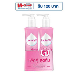 แลคตาซิด ผลิตภัณฑ์ทำความสะอาดจุดซ่อนเร้น สูตรออลเดย์ แคร์ 250 มล. (แพ็กคู่) - แลคตาซิด, ดูแลทรวงอกและจุดซ่อนเร้น