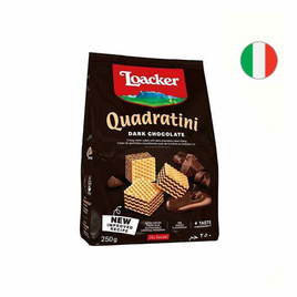 ล็อคเกอร์ เวเฟอร์รสดาร์กช็อกโกแลต 250 กรัม - Loacker, เวเฟอร์/เค้ก/พาย