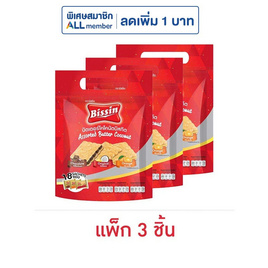 บิสชิน บัตเตอร์โคโคนัตรวมรส  252 กรัม (แพ็ก 3 ชิ้น) - บิสชิน, เวเฟอร์/เค้ก/พาย