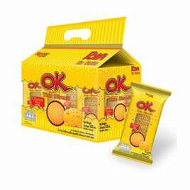โอเค ทิน บิสกิตแผ่นบาง รสชีส 25 กรัม (แพ็ก 12 ชิ้น) - โอเค, ขนมปังกรอบ