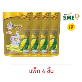 ไทยอร่อย ทุเรียนหมอนทองอบกรอบ 25 กรัม (แพ็ก 4 ชิ้น) - ไทยอร่อย, ผลไม้อบแห้ง