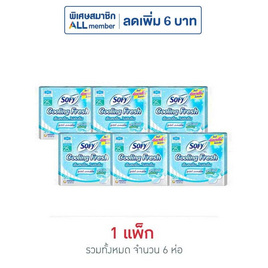 โซฟี คูลลิ่งเฟรช แอ็กทิฟสลิม 25ซม. (ห่อละ 5 ชิ้น) - Sofy, สุขภาพ