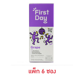 เฟิร์สเดย์ ฟิตลีฟ กลิ่นองุ่น 25 กรัม (แพ็ก 6 ซอง) - เฟิร์สเดย์, บำรุงตับ ไต อวัยวะภายใน