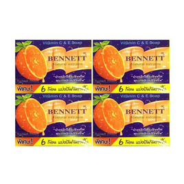 เบนเนท สบู่วิตามินอีซีแอนด์อี มินิ 25 กรัม 6 ก้อน (แพ็ก 4 กล่อง) - Bennett, ผลิตภัณฑ์ดูแลผิวกาย
