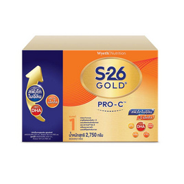 นมผงเอส26 โกลด์ โปร-ซี 1 2750 กรัม - S-26, แม่และเด็ก