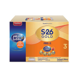 นมผงเอส26 โกลด์ โปร-ซี 3 2750 กรัม - S-26, แม่และเด็ก