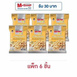 โก๋แก่พลัส ถั่วอัลมอนด์ผสมปลาข้าวสารอบกรอบ 27 กรัม (แพ็ก 6 ชิ้น) - โก๋แก่, ถั่ว