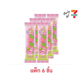 โอเค มาร์ชแมลโลแมลโลไบทส์กลิ่นสตรอเบอร์รี 27 กรัม (แพ็ก 6 ชิ้น) - โอเค, โอเค
