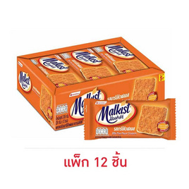 มอลคิสท์ แครกเกอร์รสบาร์บีคิวฟลอส 28 กรัม (แพ็ก 12 ชิ้น) - มอลคิสท์, มอลคิสท์